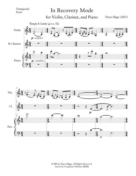 H. Biggs: In Recovery Mode