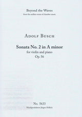 Busch: Violin Sonata No. 2 in A Minor, Op. 56