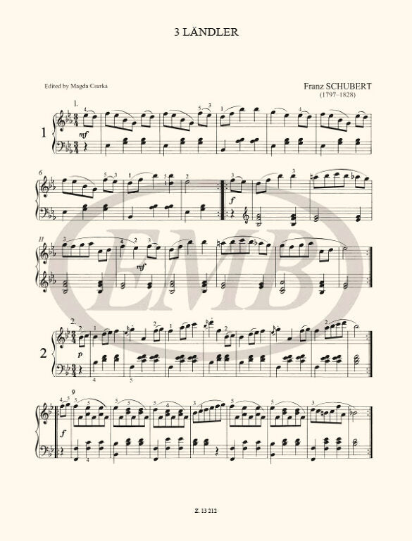 Schubert: Easy Masterpieces for Piano – Ficks Music