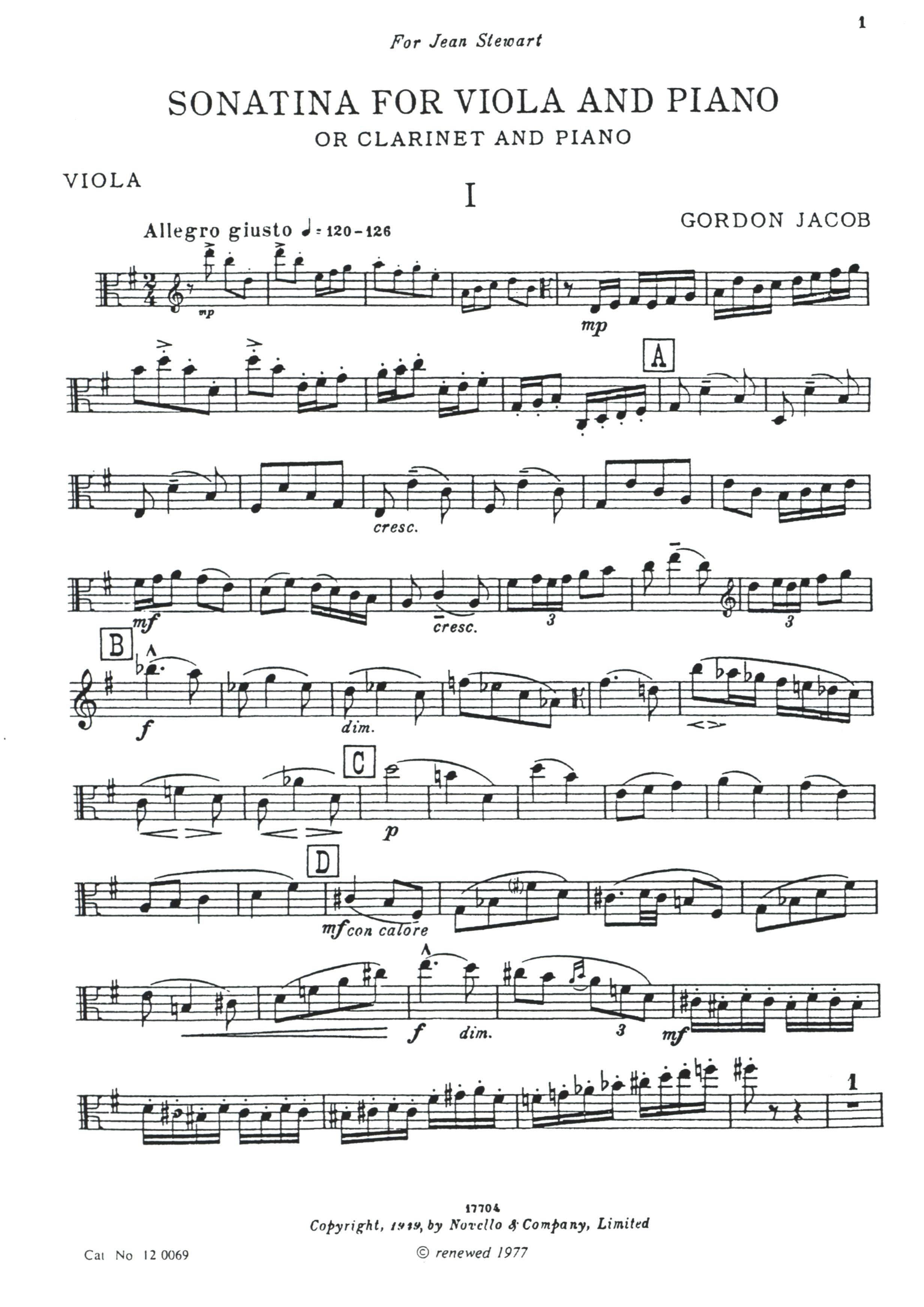 訳あり品吹奏楽 楽譜 PRELUDETOCOMEDY(GORDON JACOB) G. Jacob: Sonatina for Viola & Piano – Ficks Music