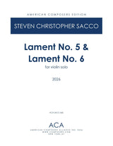 Sacco: Laments Nos. 5 & 6