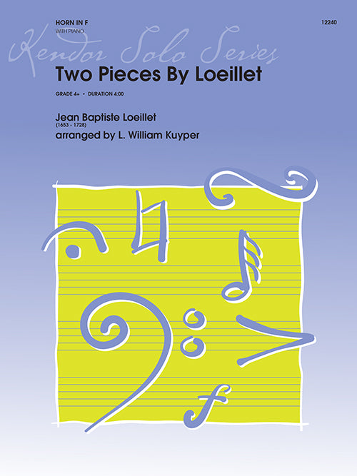 Two Pieces By Loeillet (arr. for horn & piano)