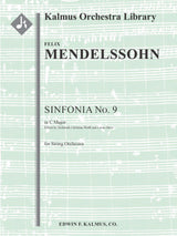 Mendelssohn: Sinfonia No. 9 in C Major
