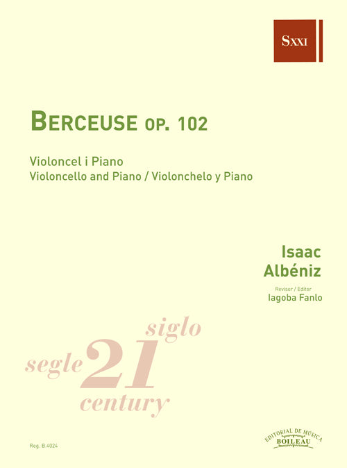 Albéniz: Berceuse, Op. 102
