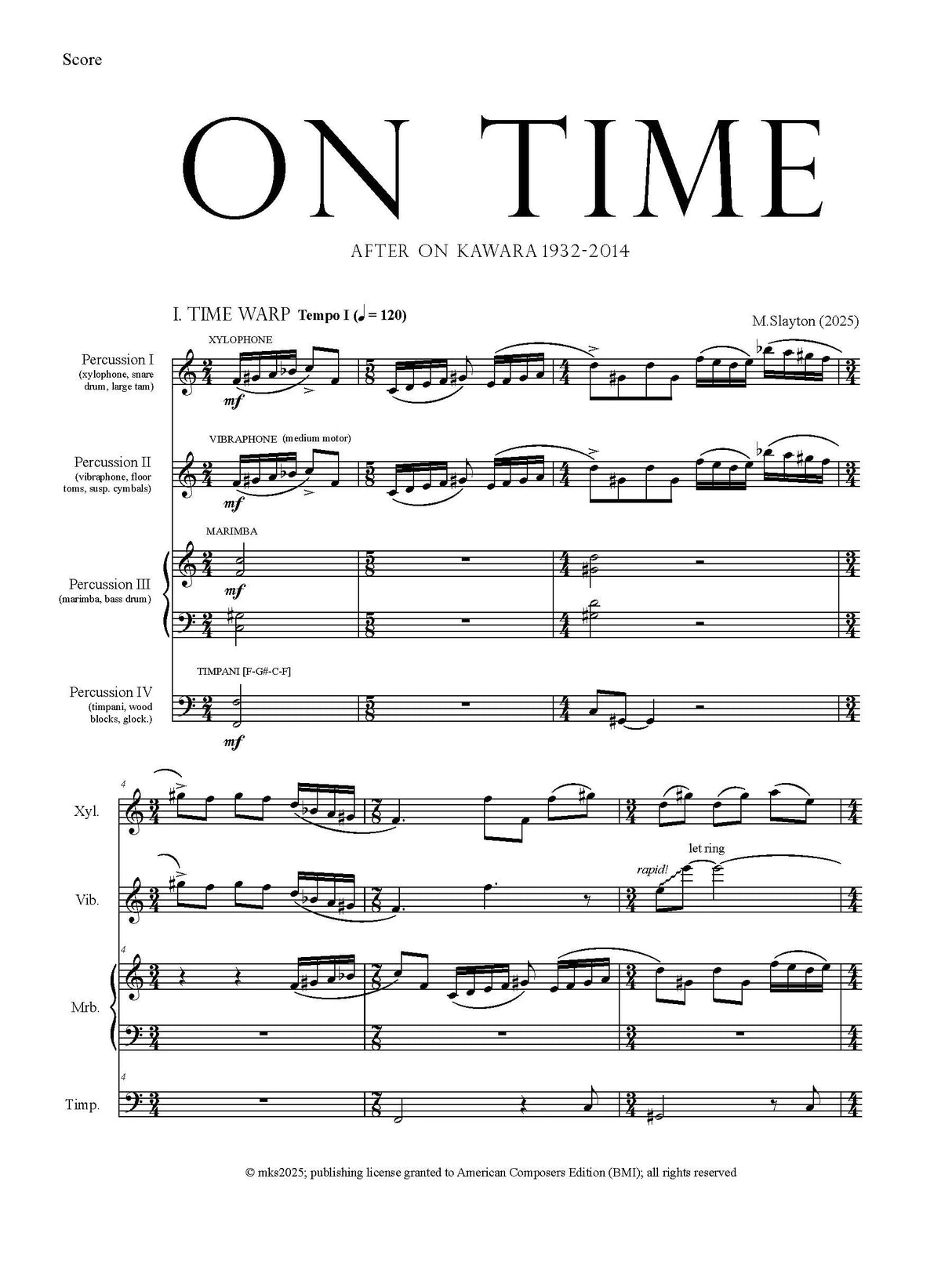 Slayton: ON TIME