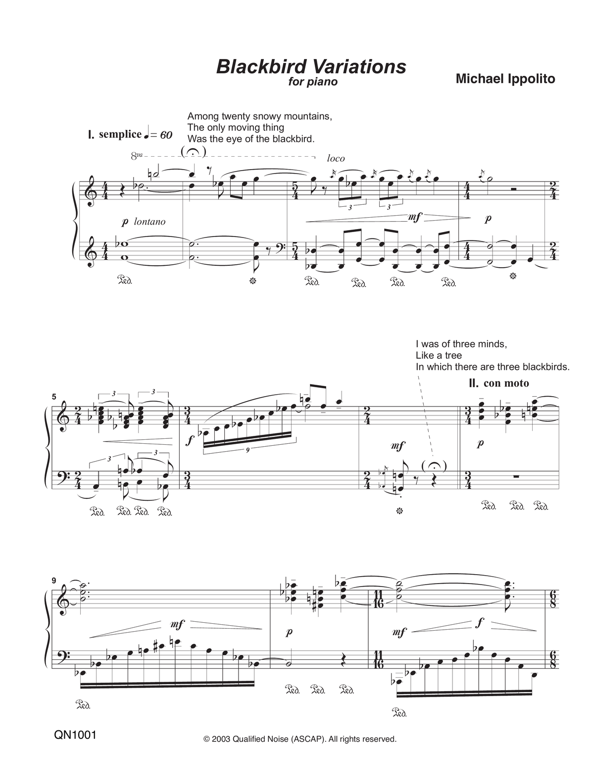 Ippolito: Blackbird Variations