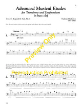 Fink: Advanced Musical Etudes for Trombone and Euphonium in Bass Clef