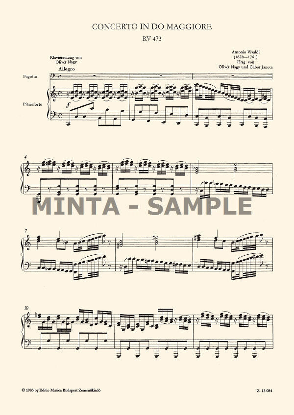 Vivaldi: Bassoon Concerto in C Major, RV 473