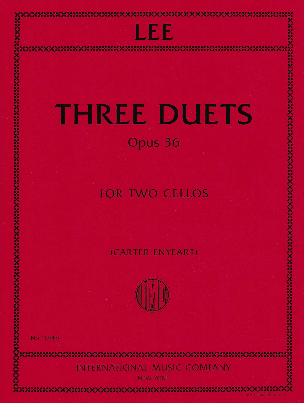 Lee: 3 Duets, Op. 36