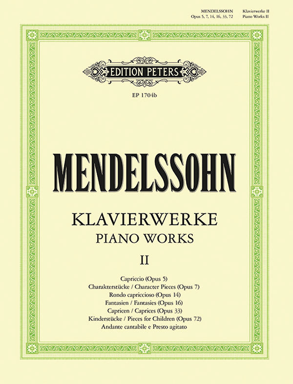 Mendelssohn: Piano Works - Volume 2