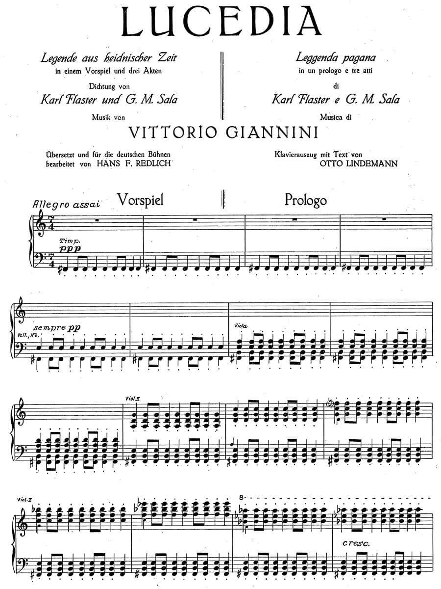 Giannini: Lucedia, A Legend from Pagan Times