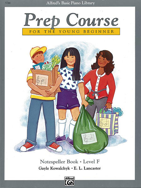 Alfred's Basic Piano Prep Course - Notespeller Book F