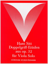Sitt: 20 études from Op. 32 - Book 5 (transc. for viola)