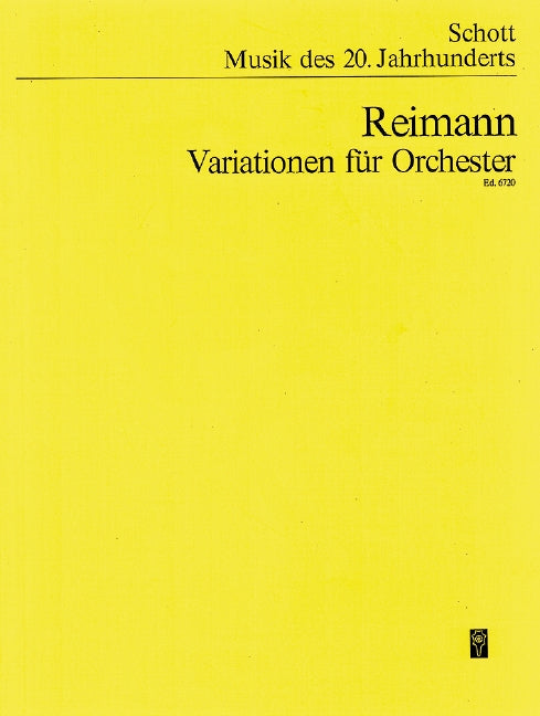 Reimann: Variations for Orchestra