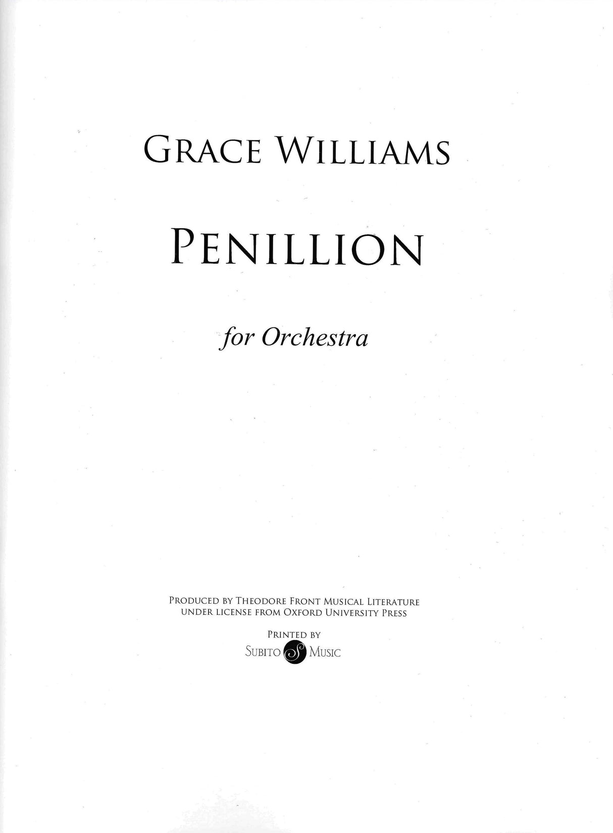 G. Williams: Penillion