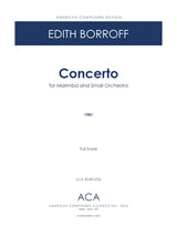 Borroff: Marimba Concerto