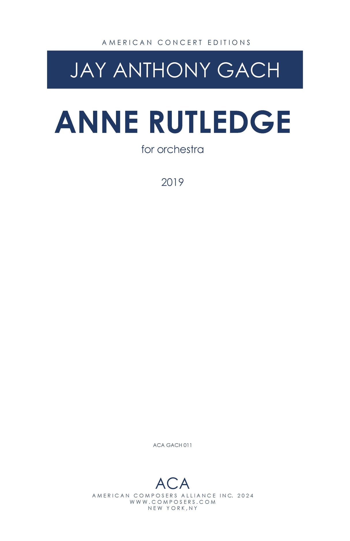 Gach: Anne Rutledge