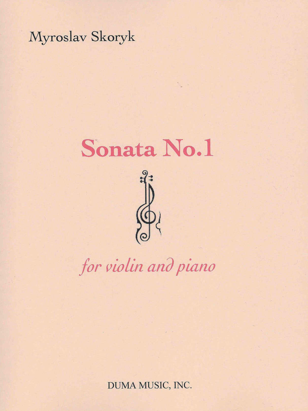Skoryk: Violin Sonata No. 1