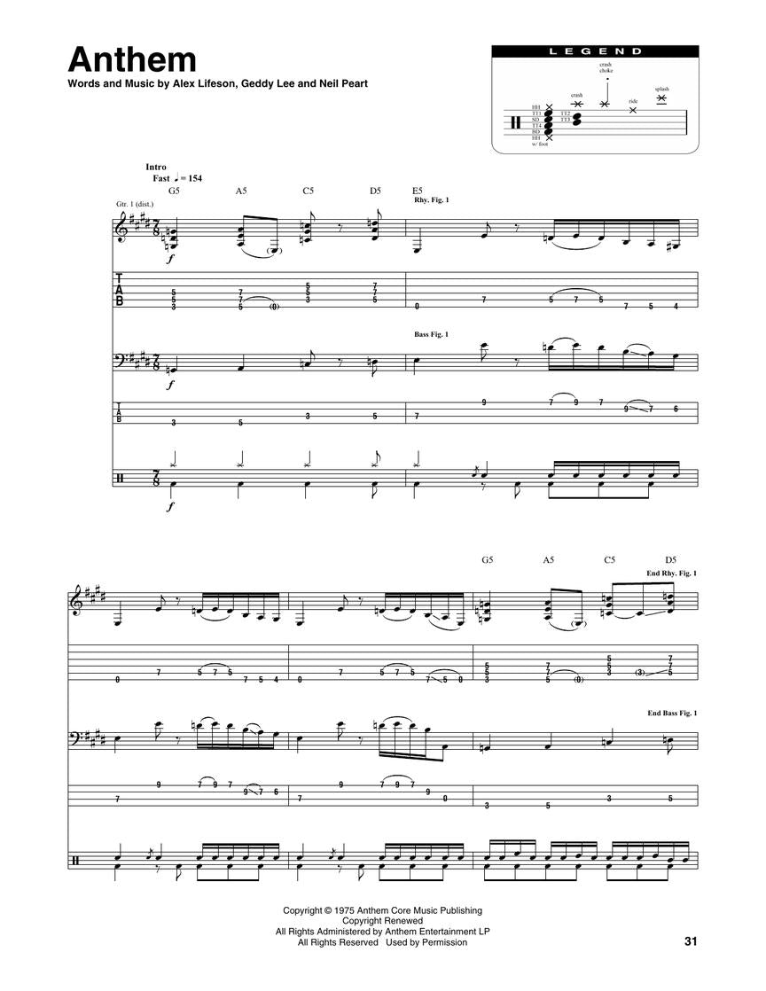 Rush - The Complete Scores – Ficks Music