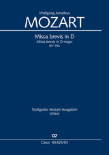 Mozart: Missa brevis in D Major, K. 194 (186h)