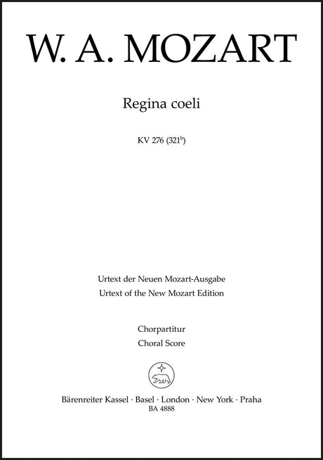 Mozart: Regina coeli in C Major, K. 276 (321b)