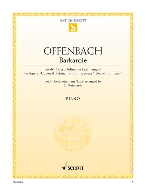 Offenbach: Barcarolle from "Tales of Hoffmann" (arr. for piano)