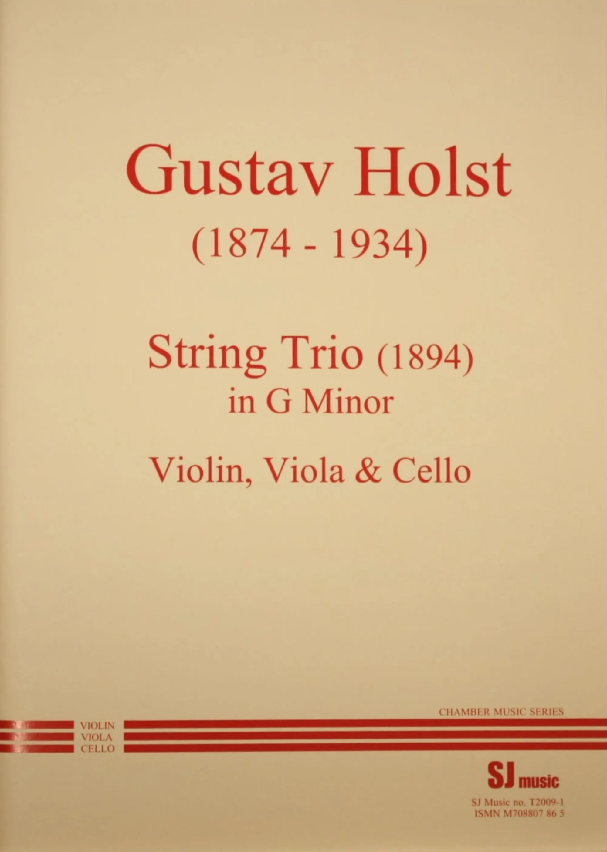 Holst: String Trio in G Minor