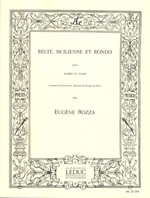 Bozza: Récit, Sicilienne and Rondo