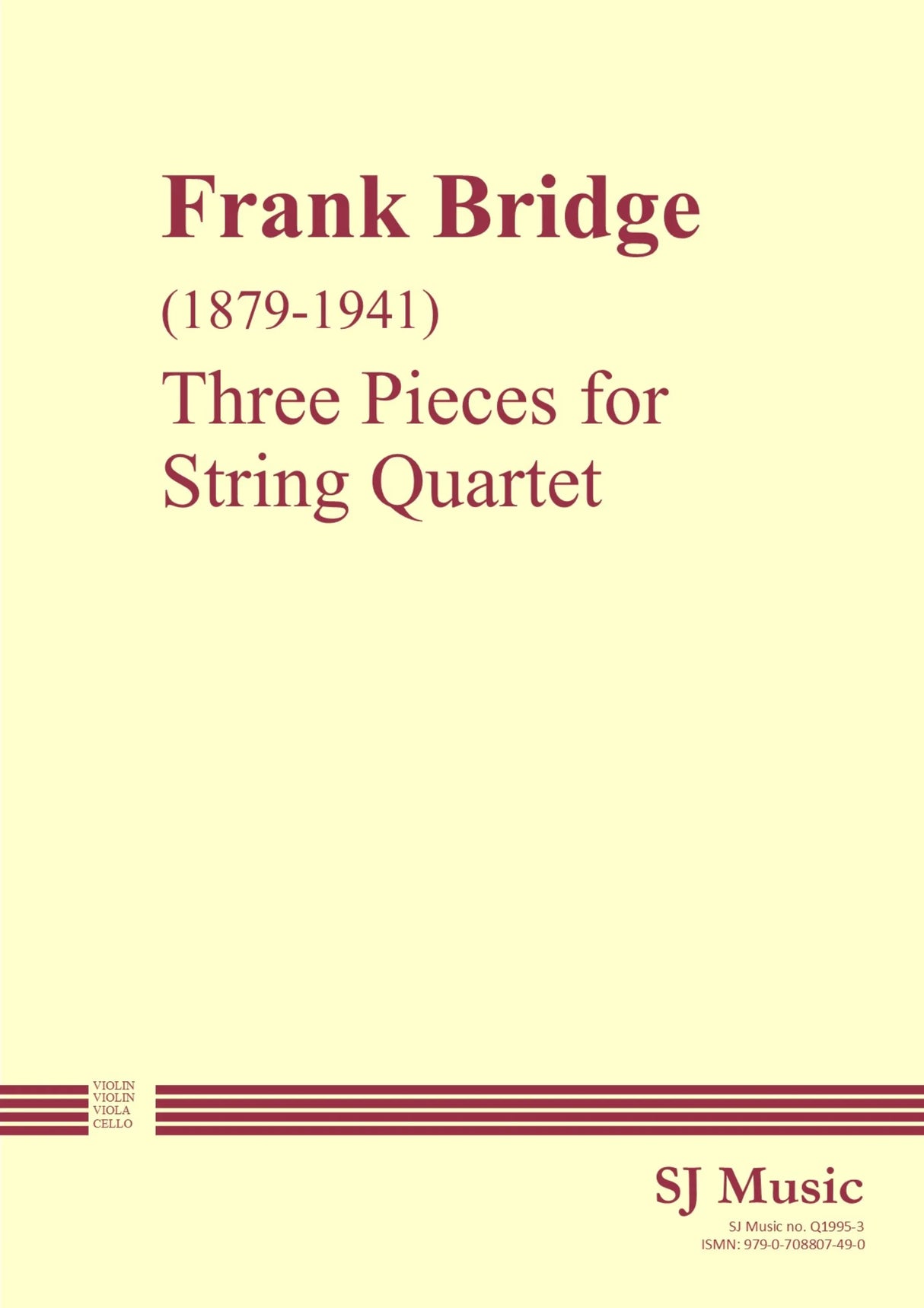 Bridge: 3 Pieces for String Quartet, H43
