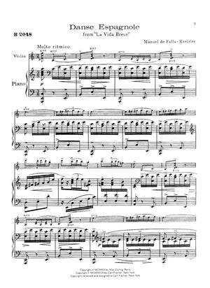Falla: Danse espagnole from La vida breve (arr. for violin & piano)