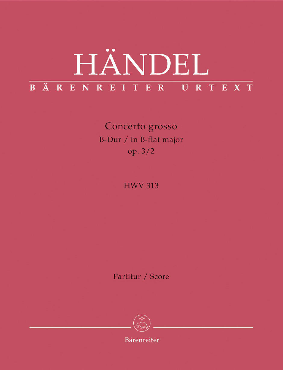 Handel: Concerto grosso in B-flat Major, HWV 313, Op. 3, No. 2