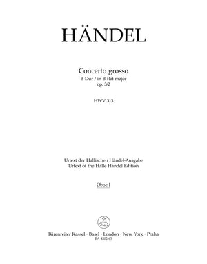 Handel: Concerto grosso in B-flat Major, HWV 313, Op. 3, No. 2