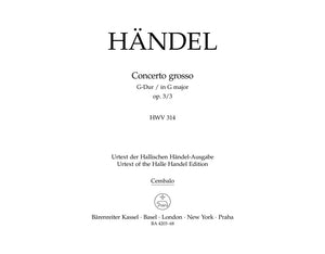 Handel: Concerto grosso in G Major, HWV 314, Op. 3, No. 3