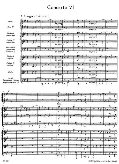Handel: Concerto grosso in G Minor, HWV 324, Op. 6, No. 6