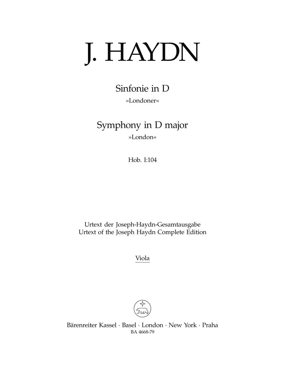 Haydn: Symphony in D Major, Hob. I:104