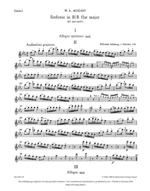 Mozart: Symphony No. 24 in B-flat Major, K. 182 (173dA)