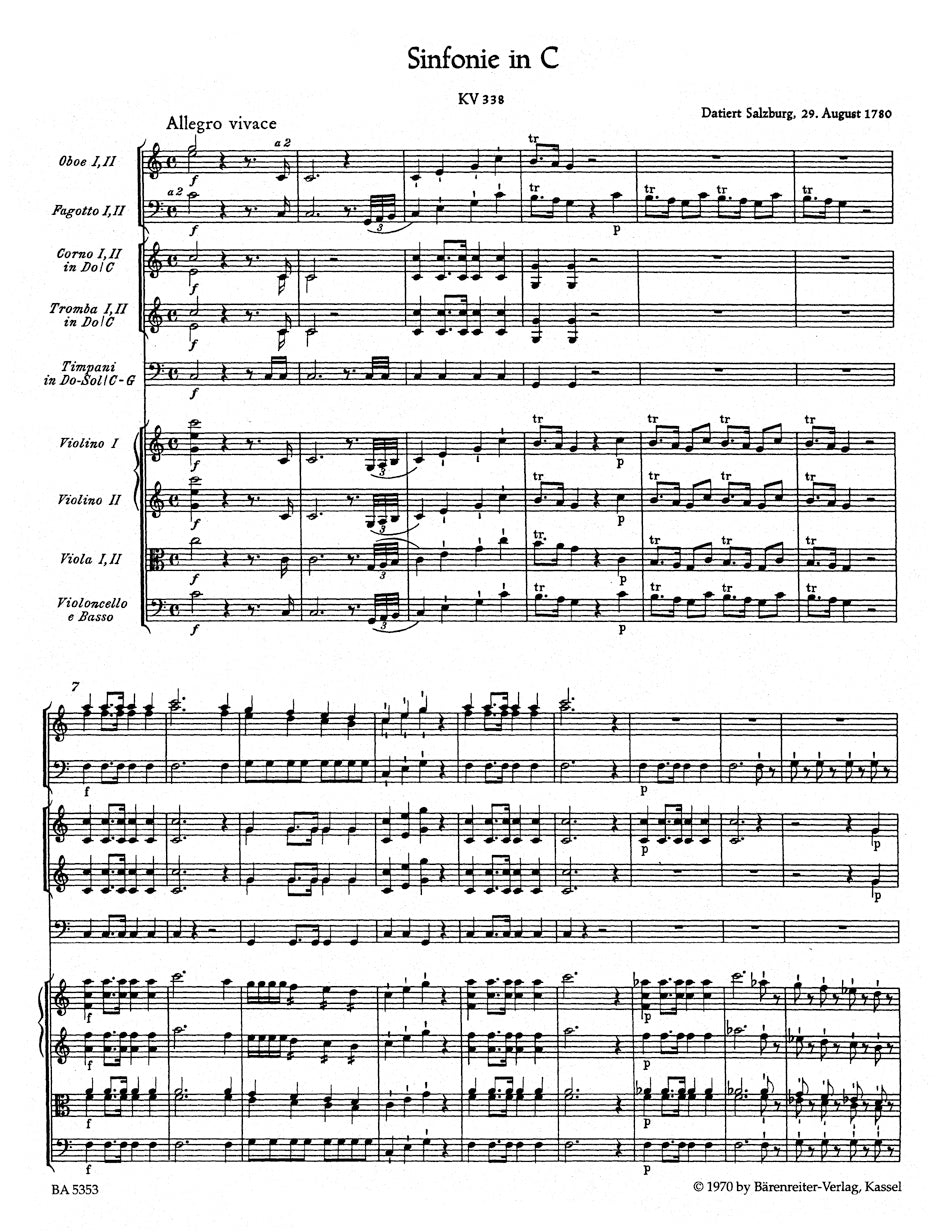Mozart: Symphony No. 34 in C Major, K. 338