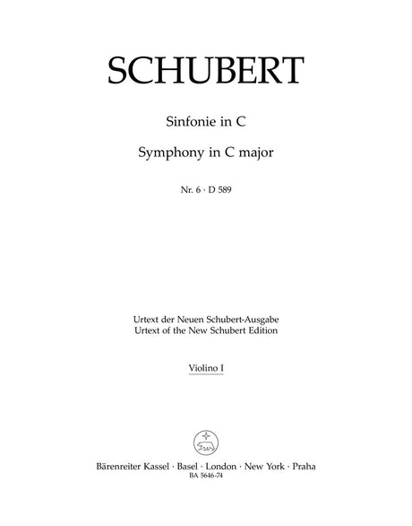 Schubert: Symphony No. 6 in C Major, D 589