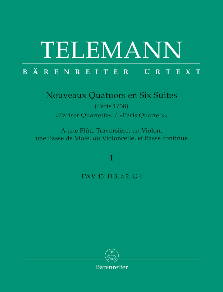 Telemann: Nouveaux Quatuors ("Paris Quartets") - Volume 1