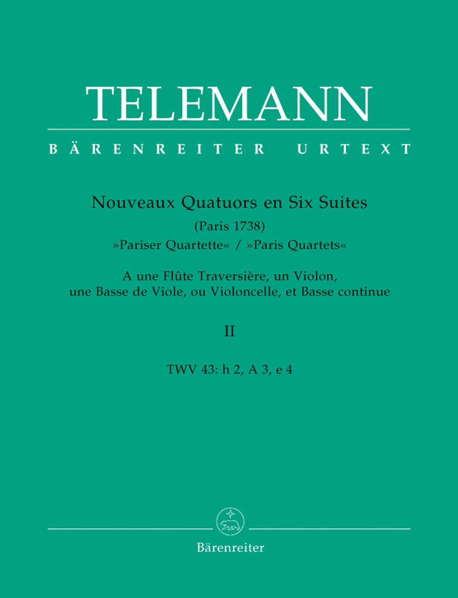 Telemann: Nouveaux Quatuors ("Paris Quartets") - Volume 2