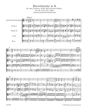 Mozart: Divertimento in B-flat Major, K. 287 (271 H)