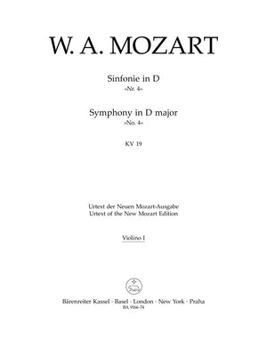 Mozart: Symphony No. 4 in D Major, K. 19