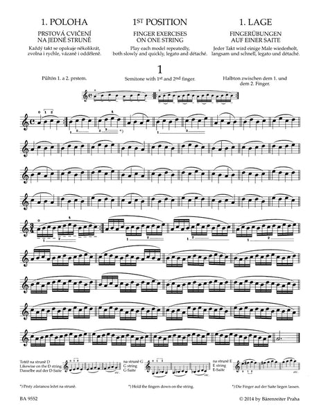 Ševčík: School of Violin Technique, Op. 1 - Book 1 (1st position)