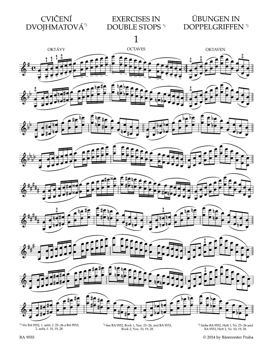 Ševčík: School of Violin Technique, Op. 1 - Book 4