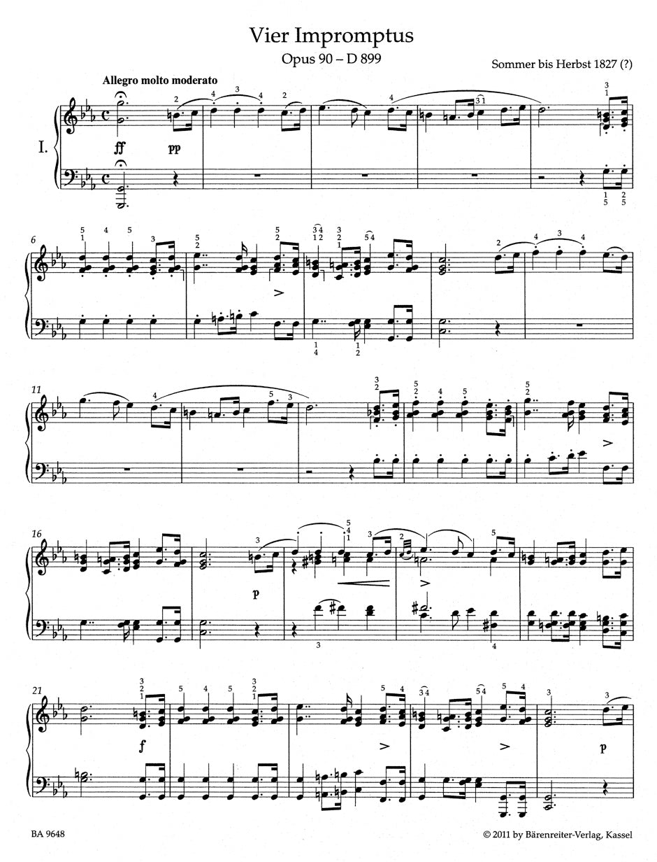 Schubert: Impromptus, Op. 90, D 899 and, Op. posth. 142, D 935