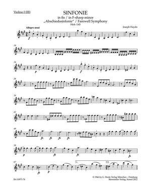 Haydn: Symphony in F-sharp Minor, Hob. I:45