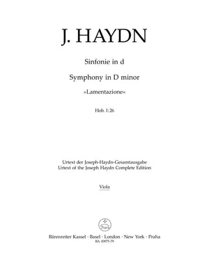 Haydn: Symphony in D Minor, Hob. I:26