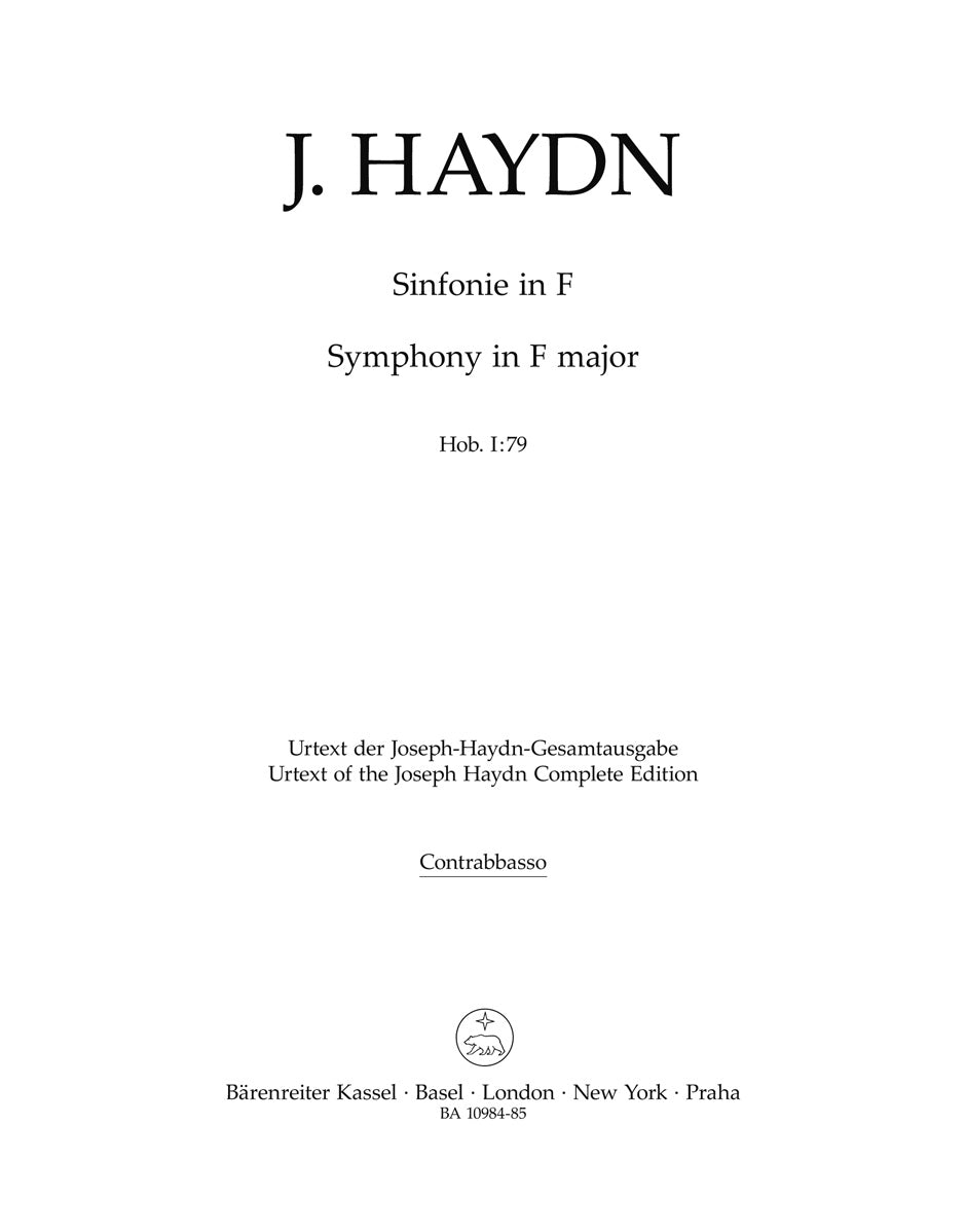 Haydn: Symphony in F Major, Hob. I:79