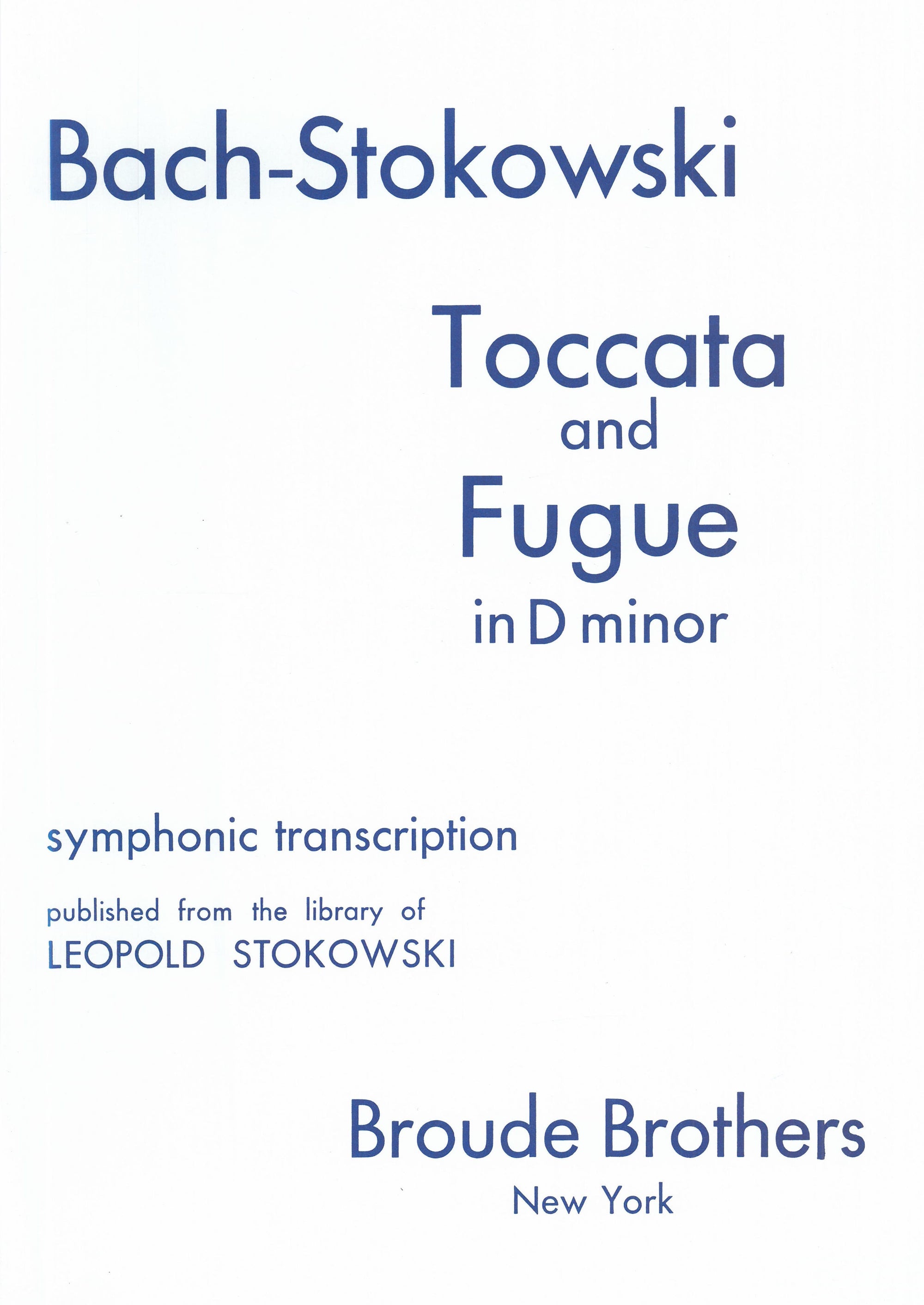 Bach: Toccata and Fugue in D Minor, BWV 565 (arr. for orchestra)