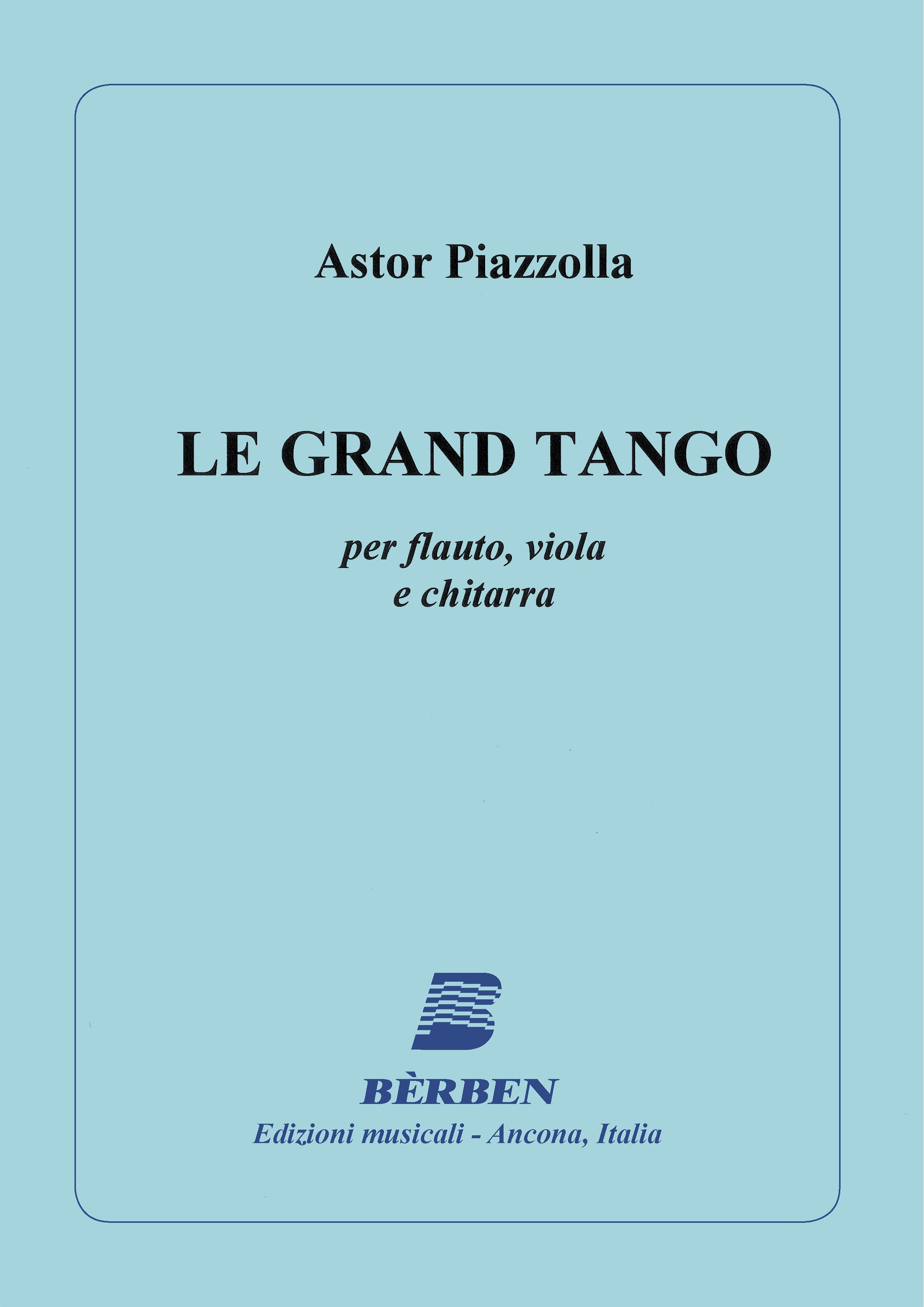 Piazzolla: Le grand tango (arr. for flute, viola & guitar)